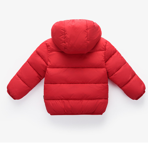 Wholesale  Winter Children's Cotton Jacket, Fleece-lined and Thickened, Baby Hooded Coat for Boys and Girls, Medium and Small Size Children's Down Jackets