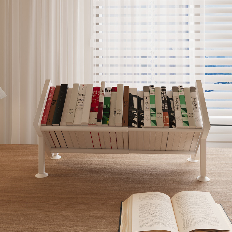 Desktop Small Retractable Bookshelf Office Study Organize Storage Rack Student Dormitory Economical Desk Bracket