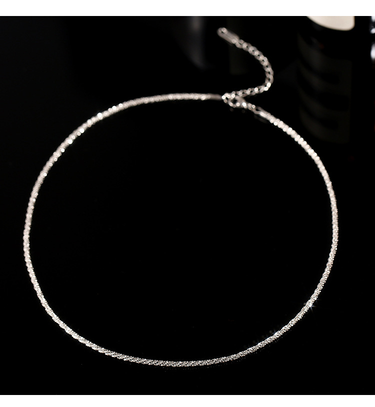 Women'S Gender Simple Style Solid Color Titanium Steel Plating Necklace 1 Piece