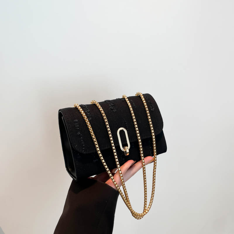 Bolso de hombro de cadena de celebridades de Internet coreano de moda de este año 2025 primavera nuevo diseño de nicho pequeño bolso cuadrado de estilo occidental