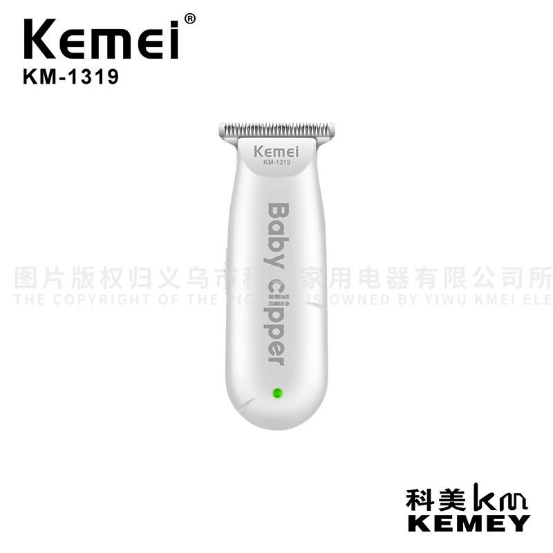 Cortadora de pelo eléctrica Kemei, mini cortadora de pelo portátil para el hogar, cortadora de pelo silenciosa para bebés KM-1319