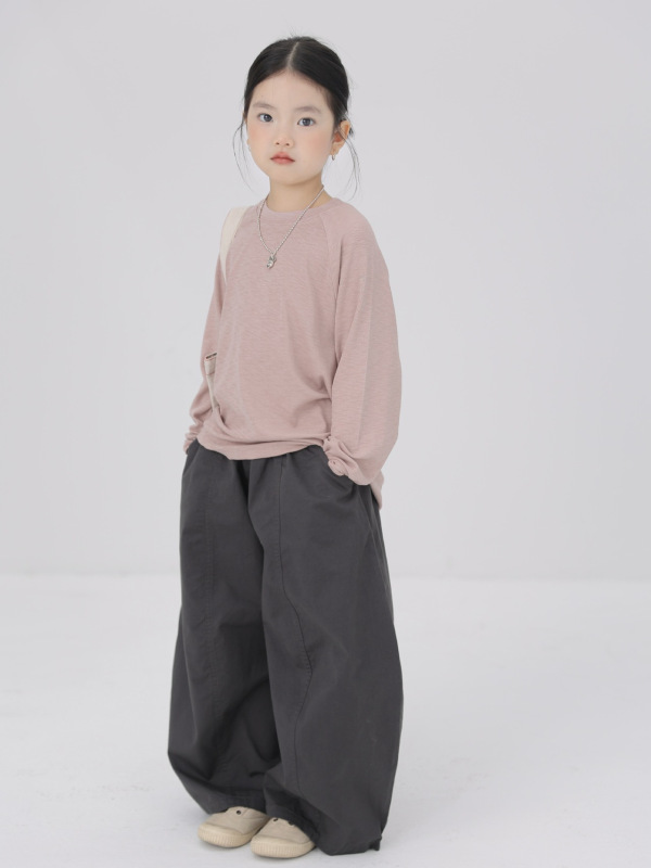 BOBOKIDS 25秋冬款童装日系儿童全棉弯刀气球裤长裤子休闲裤亲子|undefined