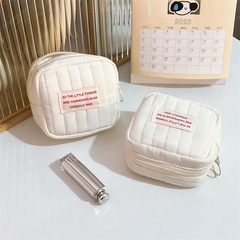 2023新款便攜式小型多層化妝品包收納小包外出攜帶迷你小號口紅袋