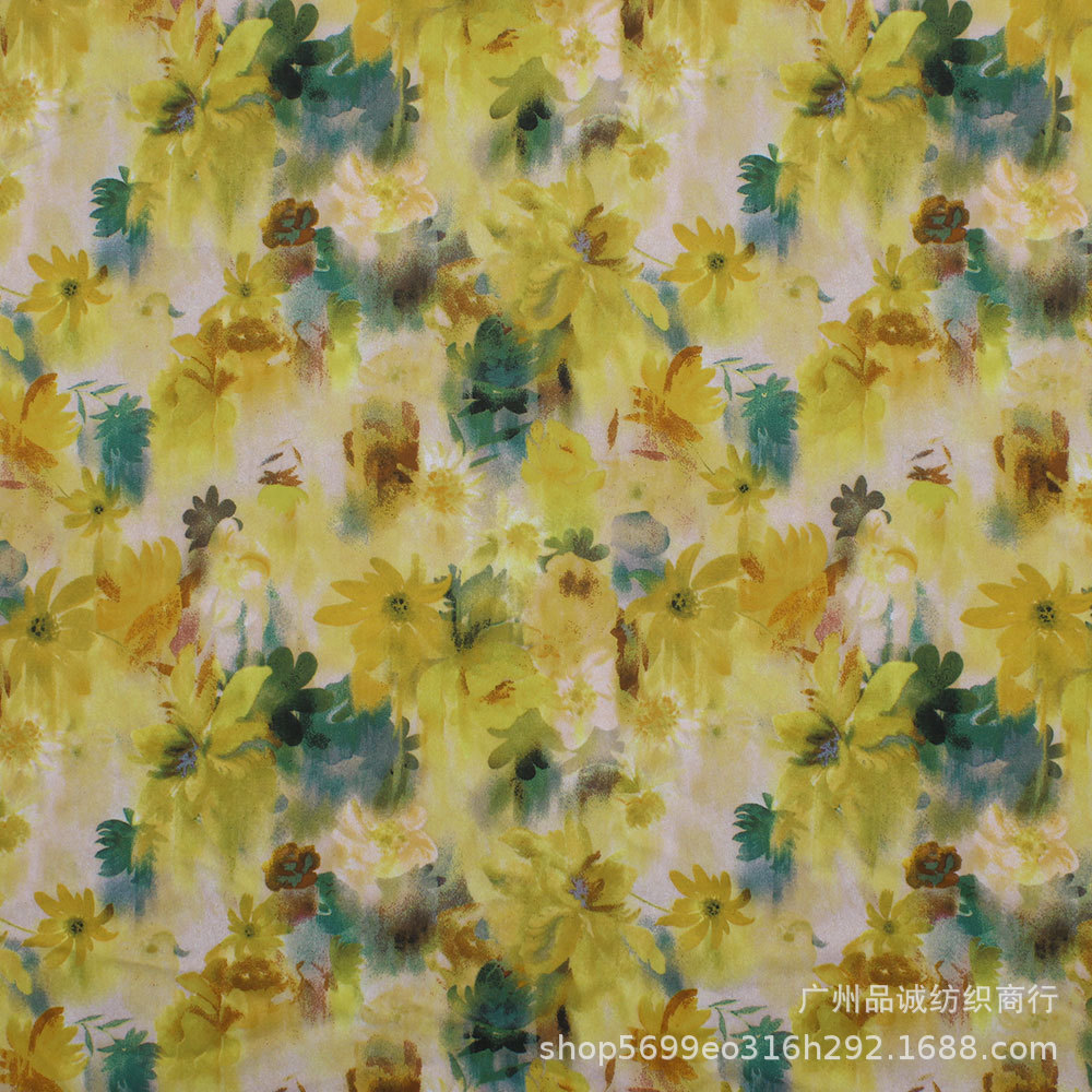 Yellow shiffon summer dress