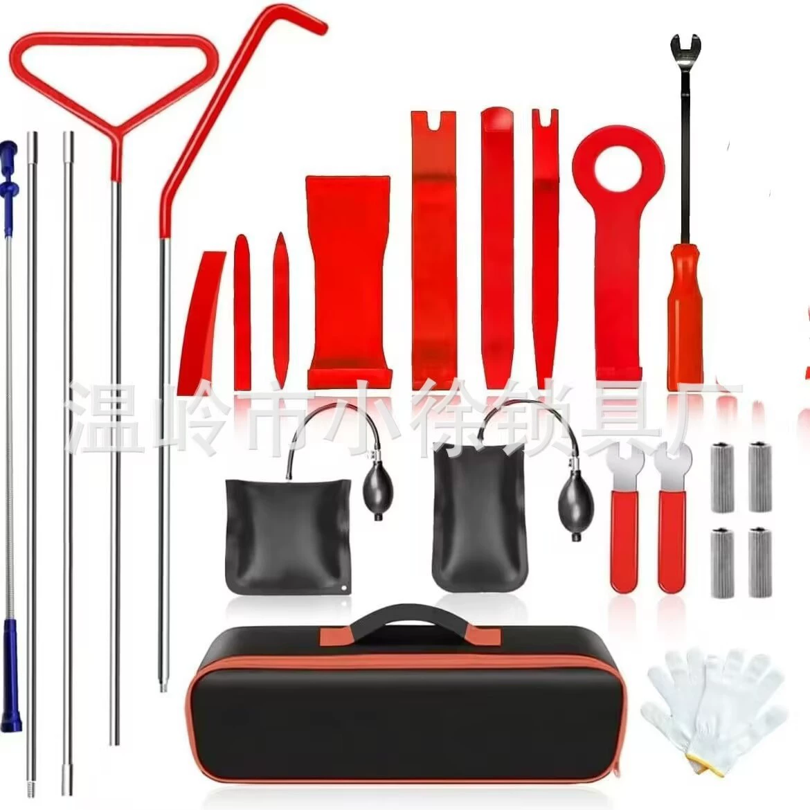 Комбинированный универсальный инструмент для ремонта автомобиля, длинный толкатель из нержавеющей стали, многофункциональный набор для ремонта дверей с воздушным креплением