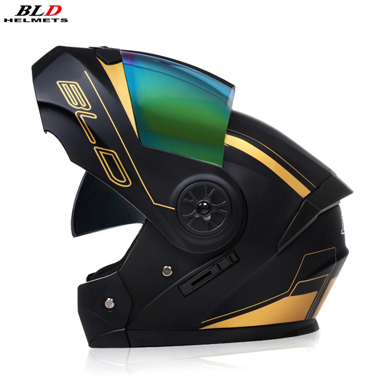 Casco Abatible para Motocicleta de Plástico ABS con Doble Visera para Desplazamientos image 42