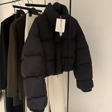 杭州四季青冬季女装平湖白鸭绒女士羽绒服女高级感短款外套女批发