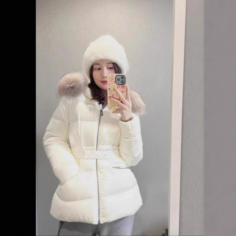 天花板毒家蒙家秋冬Boedic系列狐狸毛领短款连帽羽绒外套羽绒服女|undefined