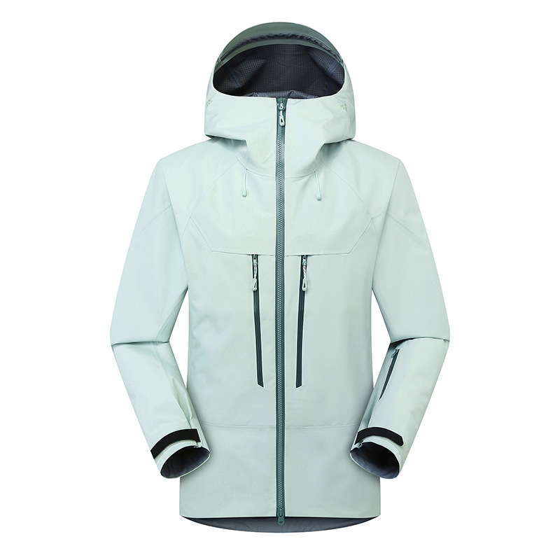 Nuevo traje de asalto al aire libre impermeable a prueba de viento hombre y mujer chaqueta deportiva ocio traje de montaña acampando goma de compresión de cáscara dura caminata