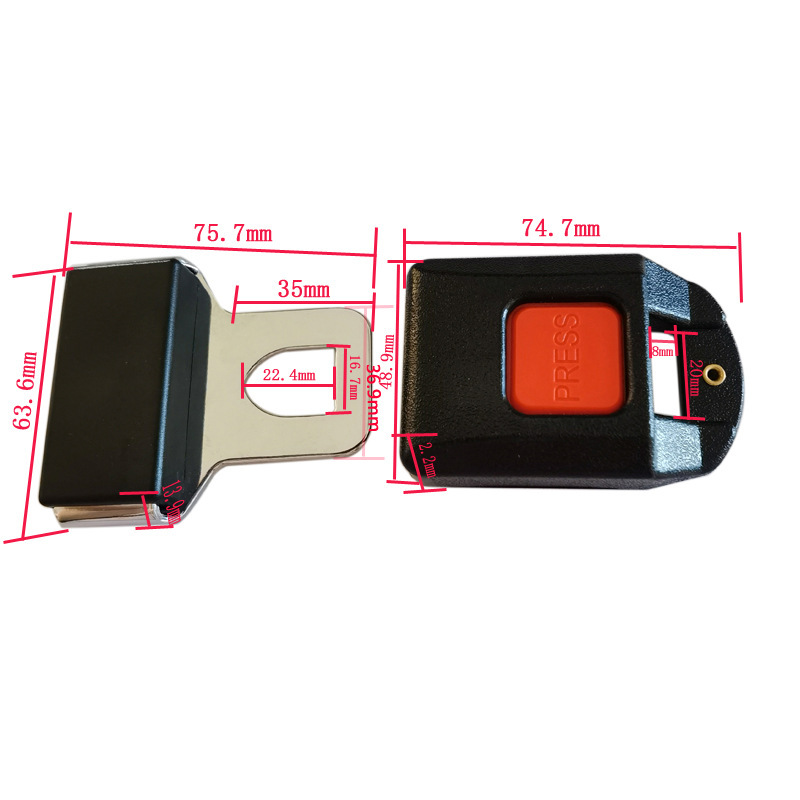 Factory Direct Supply of New 322.5kg Point Lock Car Seat Belt Accessories Seat Belt Buckle Complete Set Wholesale