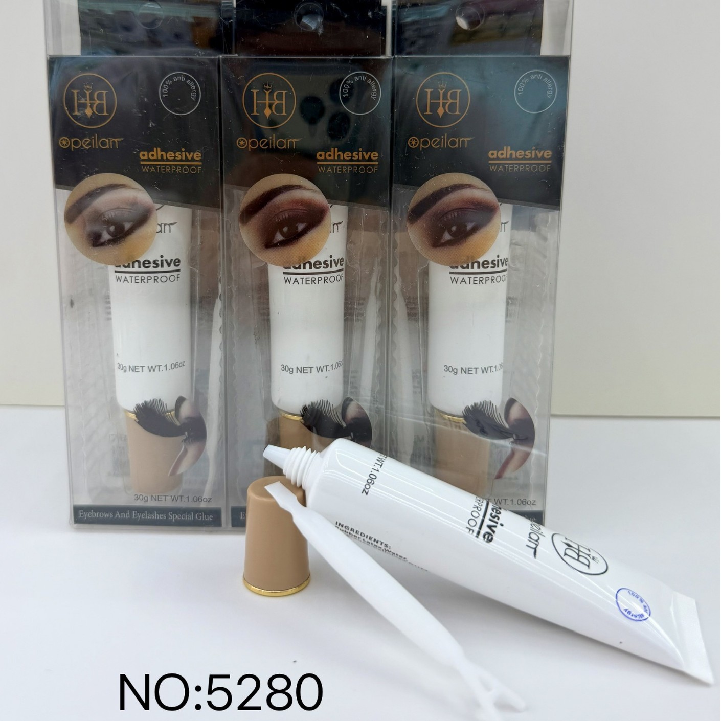 Cross-Border New Product 30ml Eyelash Glue, Waterproof, Quick-Drying, Super Sticky, Gentle and Non-Irritating, Formaldehyde-Free