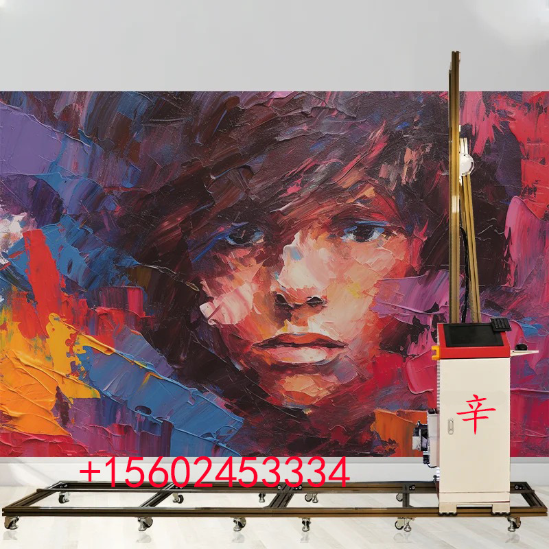 高清户外广告壁画 墙面喷绘式3D 5D墙体彩绘打印机 低成本创业机