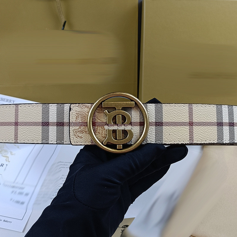 Fabric pattern round tb copper buckle / 105cm