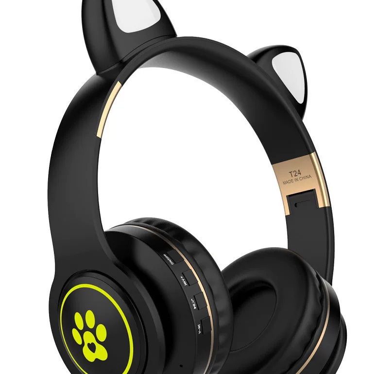 Wireless music black three dimensional earplugs