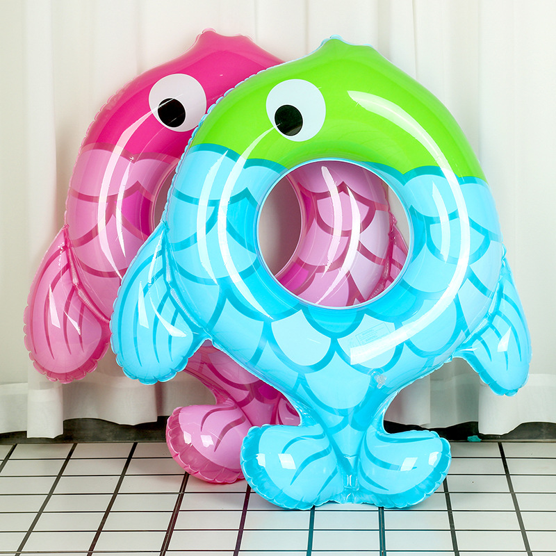 Cross-border Simulation Fish Swimming Ring, Kids' Waist Float, Inflatable Underarm Circle, Water Floating Ring—Direct Supply from Mermaid Manufacturer