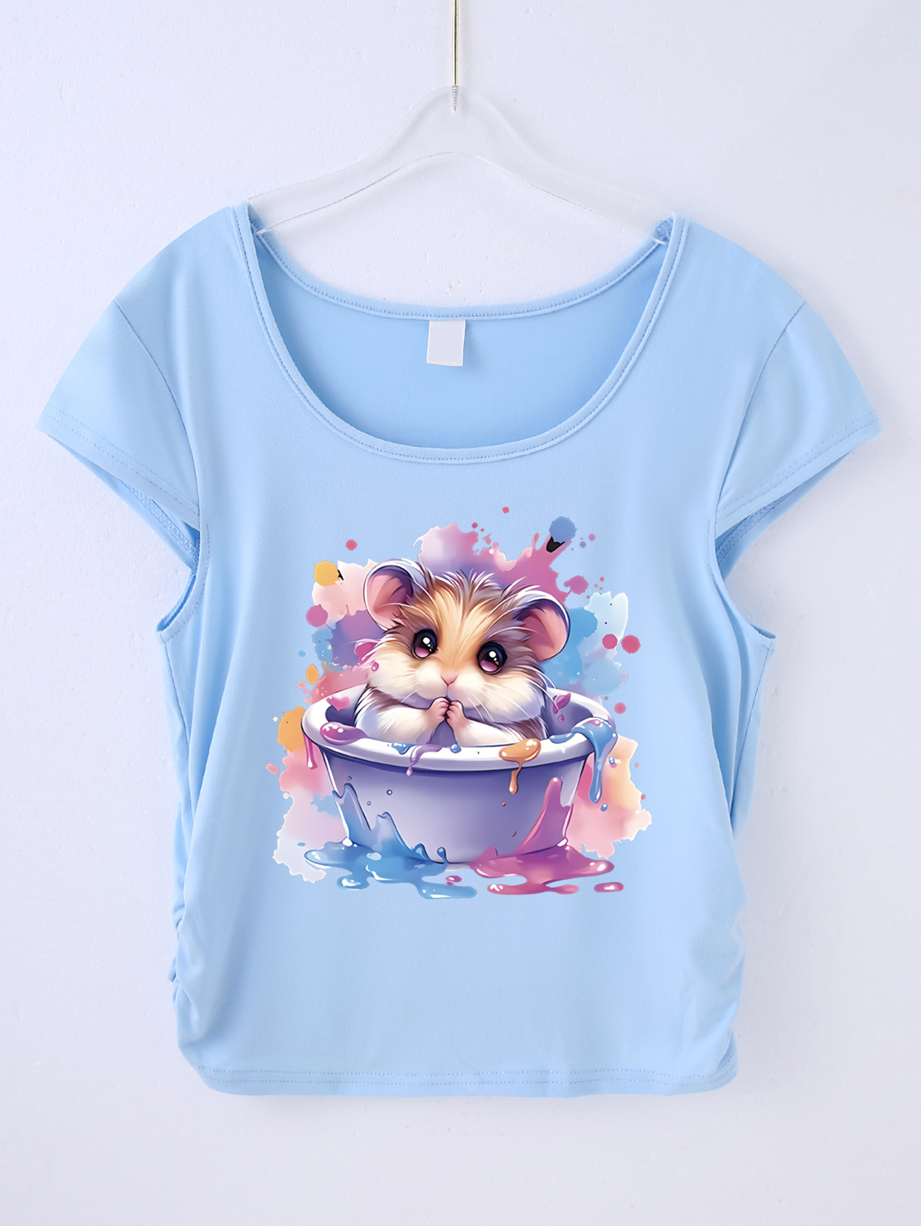 햄스터 블루 티셔츠