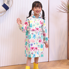 Cartoon Pok&eacute;mon children's raincoat, men and women's children's waterproof long one-piece raincoat, raincoat belt, schoolbag seat