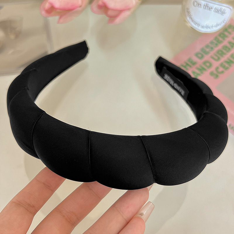 Esponja diadema accesorios para el cabello horquilla femenina invierno alta Cráneo presión superior lavado de cabello diadema Internet celebridad 2023 nuevo paquete de cabello tocado