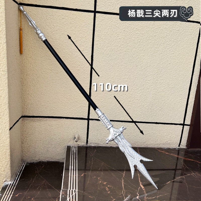 三国の兵器の子供のおもちゃPU趙雲の銃の斧の越王は昔の縁日の道具をまねて古代の漢剣を屋台します。|undefined