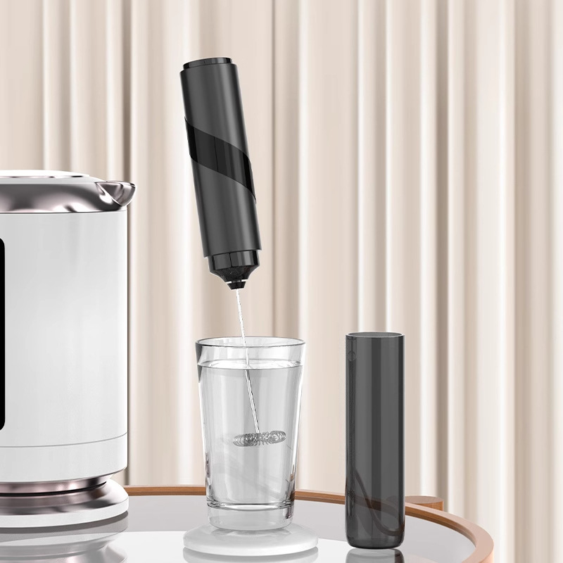 ハンドヘルドワイヤレスミルク泡立て器コーヒーフォーマー家庭用電動ミルク泡立て器ミルクミキサーハンドヘルド泡立て器|undefined