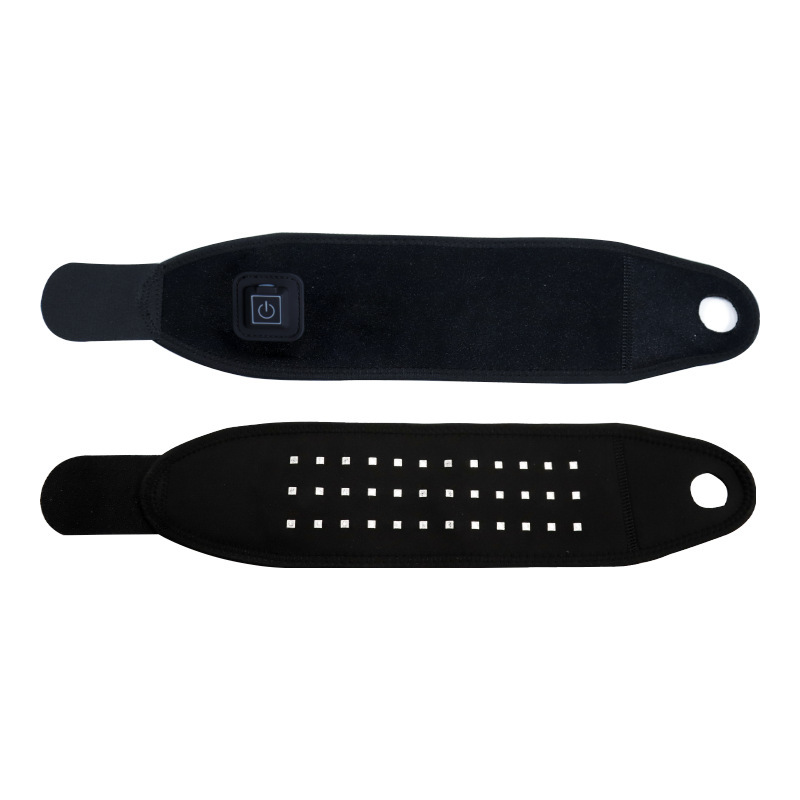 Ventas transfronterizas de luz roja de fisioterapia de muñeca articulación relajación de compresa caliente de pulso de doble banda enchufable correa de muñeca de luz roja