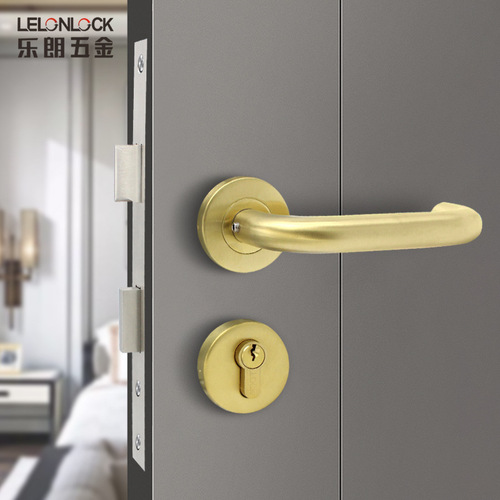 Stainless steel 304 German standard double curved handle safety door fire door lock aisle lock 5572 European standard U-shaped handle lock