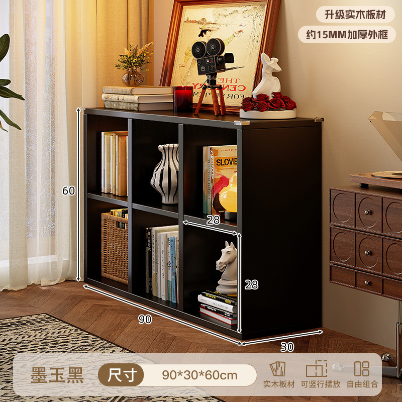 Gabinete de madera maciza estilo antiguo estante de libro Kalak estante de piso estante de jardín de infantes de ocho tablero armario de almacenamiento integrado