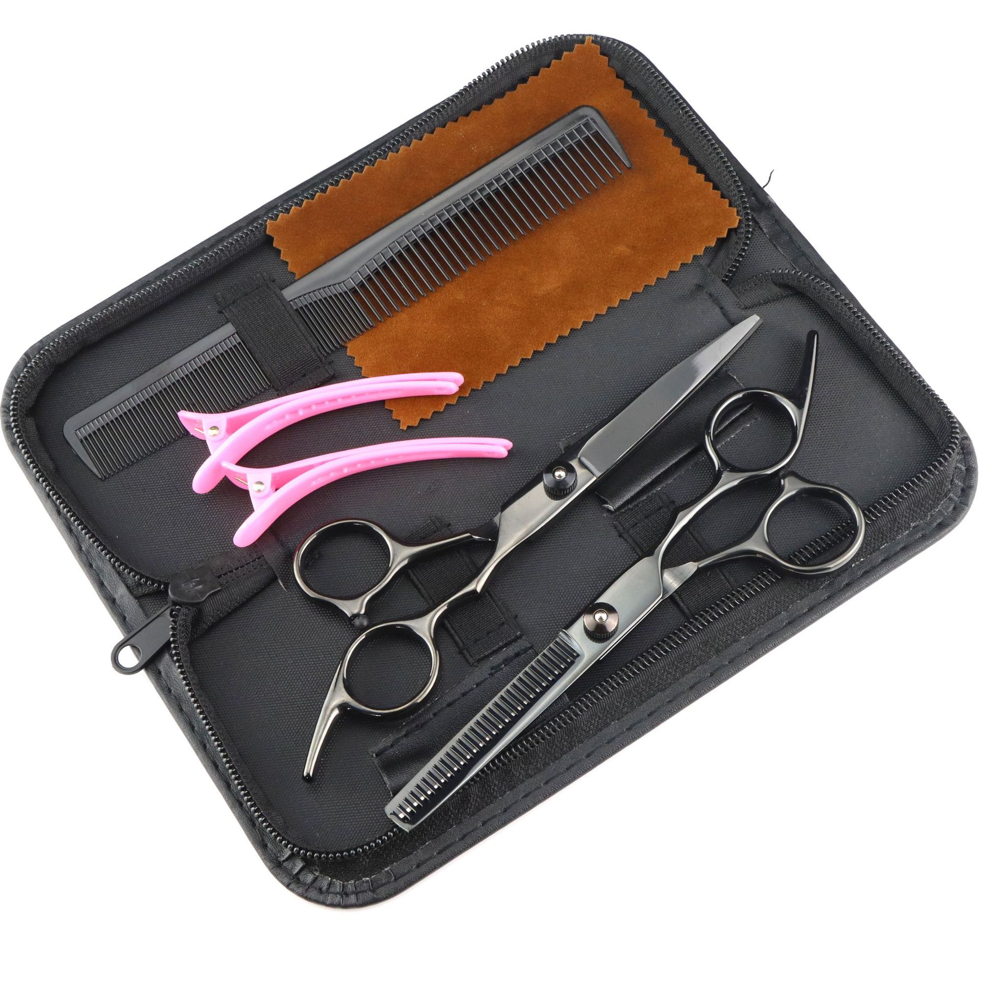 6,0 Zoll lange, preisgünstige, farbenfrohe Haarschere mit hohem, schrägem Zopf und flachem Pony, erhältlich in 7 Farben_voghion.com