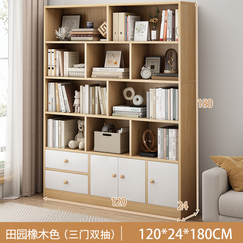 120cm 3 도어 이중 펌핑 목가적 오크