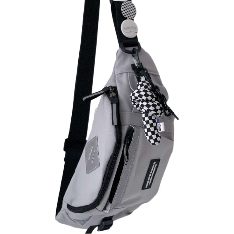 New chest Bag Men's Japanese Harajuku workwear style sports messenger bag South Korea versatile student riding shoulder waist bag fashion
