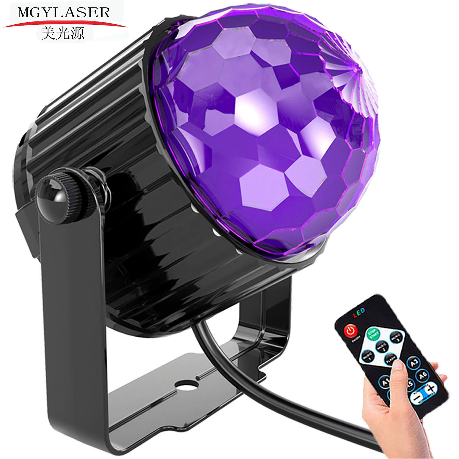 Фиолетовый свет маленький волшебный шар 6 Вт УФ черный свет Праздничные огни Хэллоуин Рождество Карнавал KTV бар