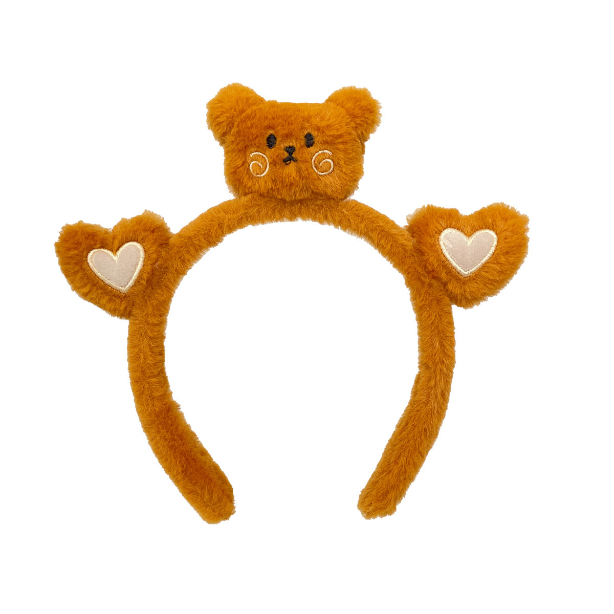 Otoño y invierno lindos estereoscópicos de peluche bandeja de cabello de dibujos animados orejas de gato orejas de conejo lavar la cara bandeja de cabello rojo al por mayor accesorios para el cabello