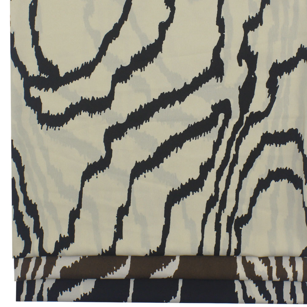 古风破卡平纹缎印花雪纺乱线条印花布春夏女衬衫连衣裙防蚊裤面料