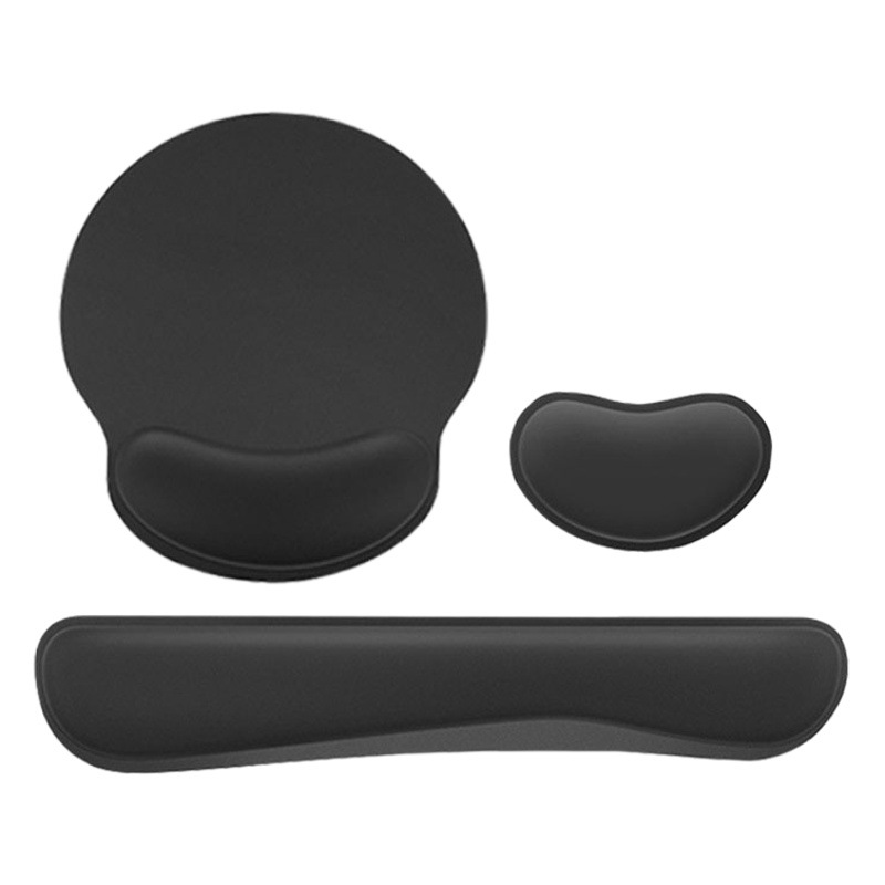 Alfombrilla de ratón de espuma viscoelástica de goma Amazon, almohadilla de muñeca antideslizante para oficina, almohada de descanso para manos con teclado de rebote lento