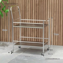 不锈钢小推车餐车火锅蔬菜架医用厨房锅碗盆盘子收纳车浴室置物架