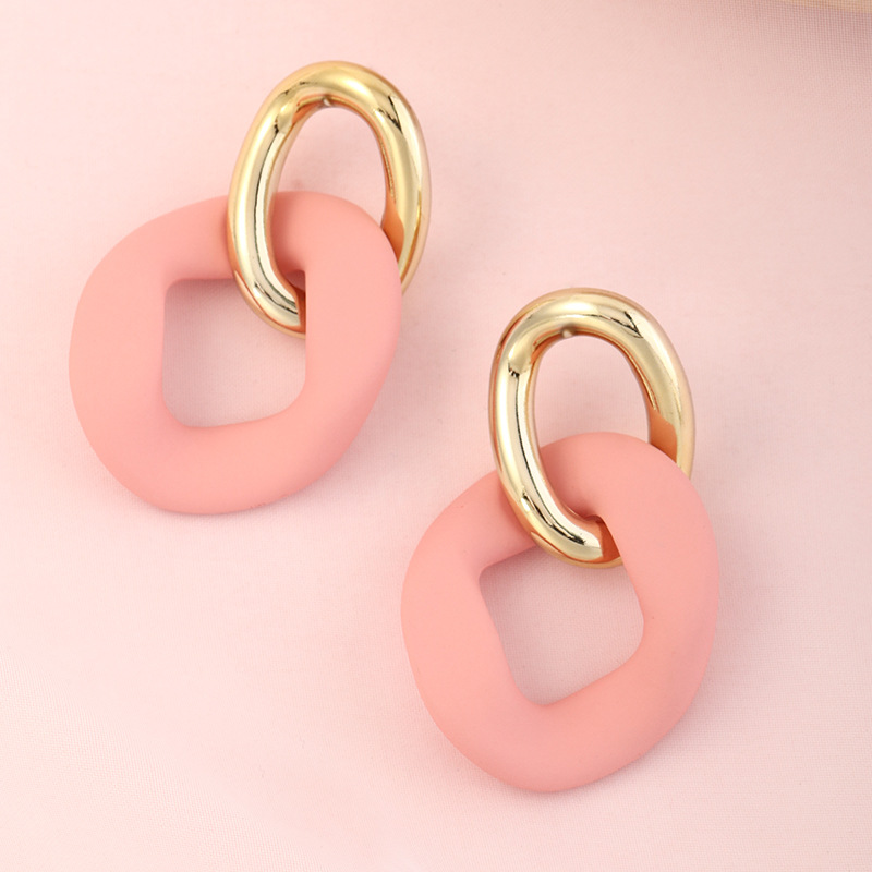 Simple Retro Double Circle Earrings display picture 8