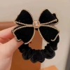 With bow, black