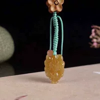 Цепочка поставок Hotian Jade Natural Синьцзян Hedian Jade и сахарный соус Голова лисы Diy подвеска мобильный телефон подвеска