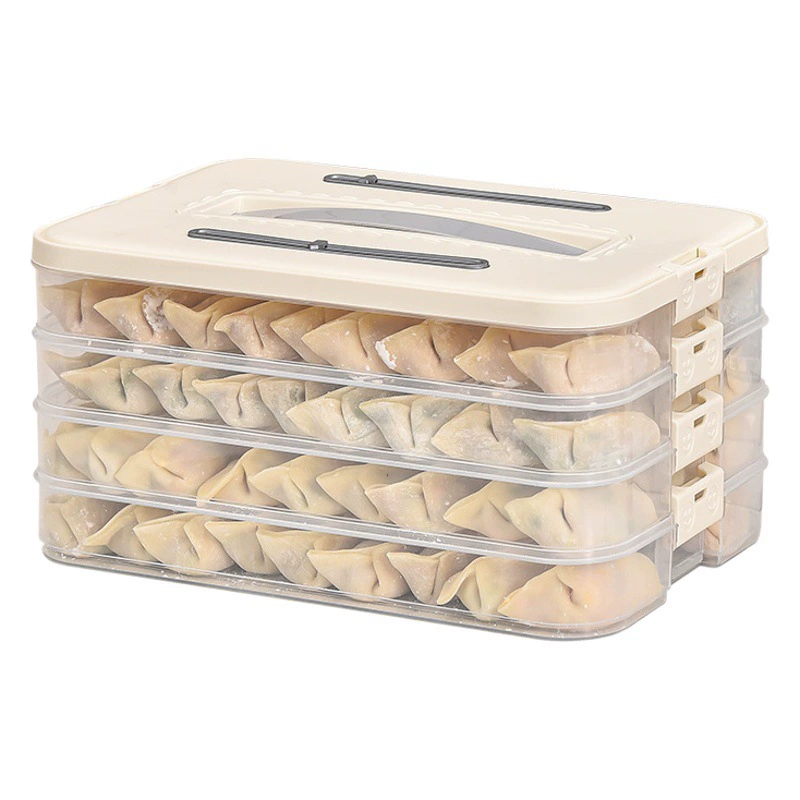 Пищевая коробка для пельменей, бытовая коробка для замораживания пельменей, специальная многослойная коробка для хранения, коробка для хранения кухонного холодильника