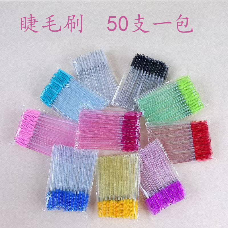 Disposable handheld brush for eyelashes for eyebrows for extension