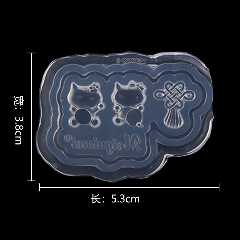 国境を越えたネイルアートの立体シリコン彫刻熊クローン心愛kitty蝶ネクタイ滴ゴム金型diy卸売り|undefined