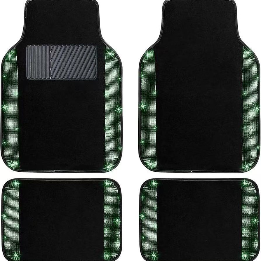 Cross-border Amazon simple crystal velvet car floor mats, wear-resistant, dirt-resistant, dust-proof, easy to maintain, can be shipped on behalf of customers