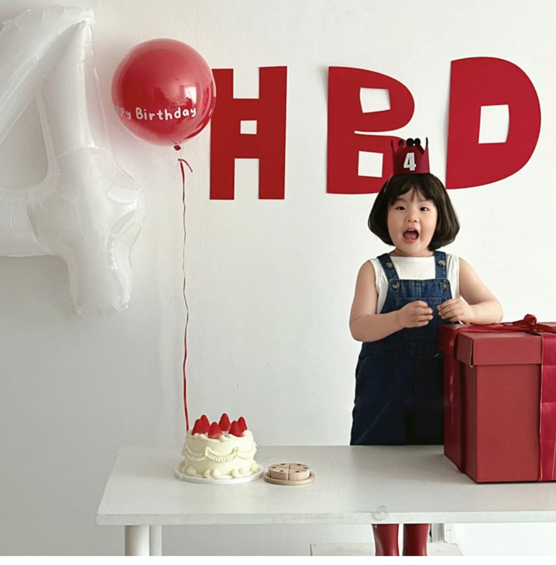 Birthday Decoration Set Red Felt Backdrop For Childrens Party_voghion.com
