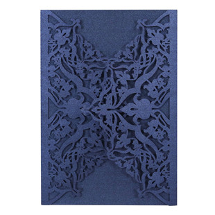 Cross-border wedding carved hollow invitation card cover wedding blessing hollow greeting card shell Shenzhen factory wholesale