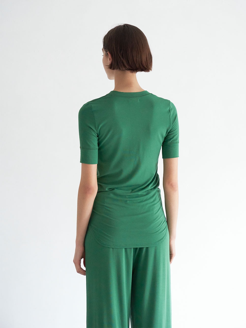 Title 8, Kadın Yuvarlak Yaka Yarım Hırka Kısa Kollu Pant...