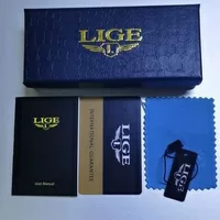 LIGE/FOXBOX новая коробка для часов Изысканная черная плоская коробка флип Подарочная коробка/коробка