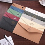 复古烫金信封套装西式5号信封牛皮纸纯色情书商务邀请函