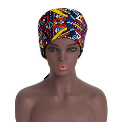 亞馬遜貨源非洲印花棉帽系帶護士醫生帽子男女通用時尚工作帽