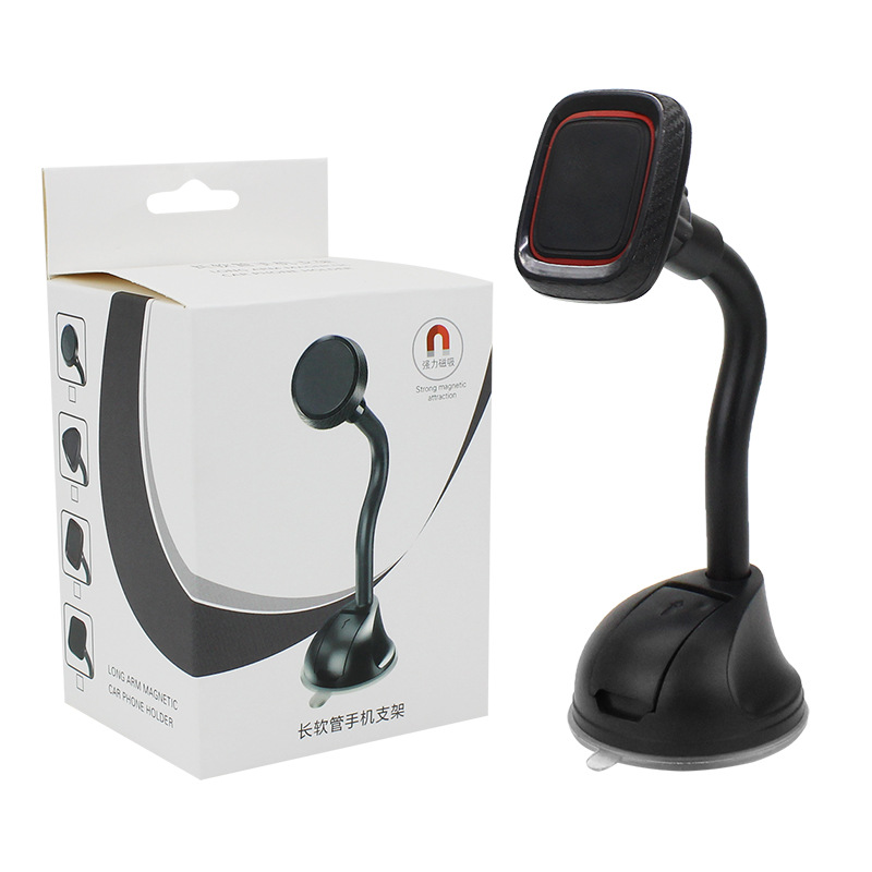Windshield Air Vent Retractable Long Rod Magnetic Phone Holder Rectangular Magnetic Car Phone Holder
