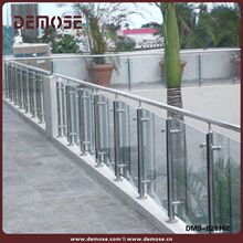 无立柱栏杆 阳台楼梯地槽玻璃栏杆 无框玻璃栏杆按实际规格计算